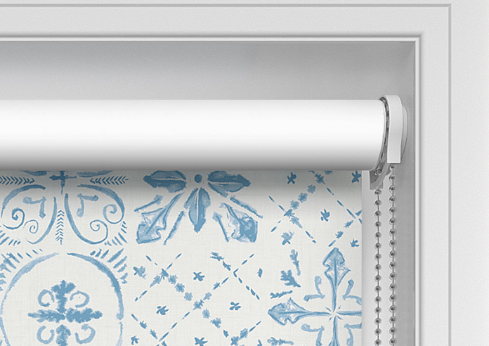 Moroccan Tiles, Vivid Blue - Twist&Fit Roller Blind - Image 11